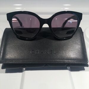 CHANEL Cat Eye Sunglasses  
Just Add Your Own Script
